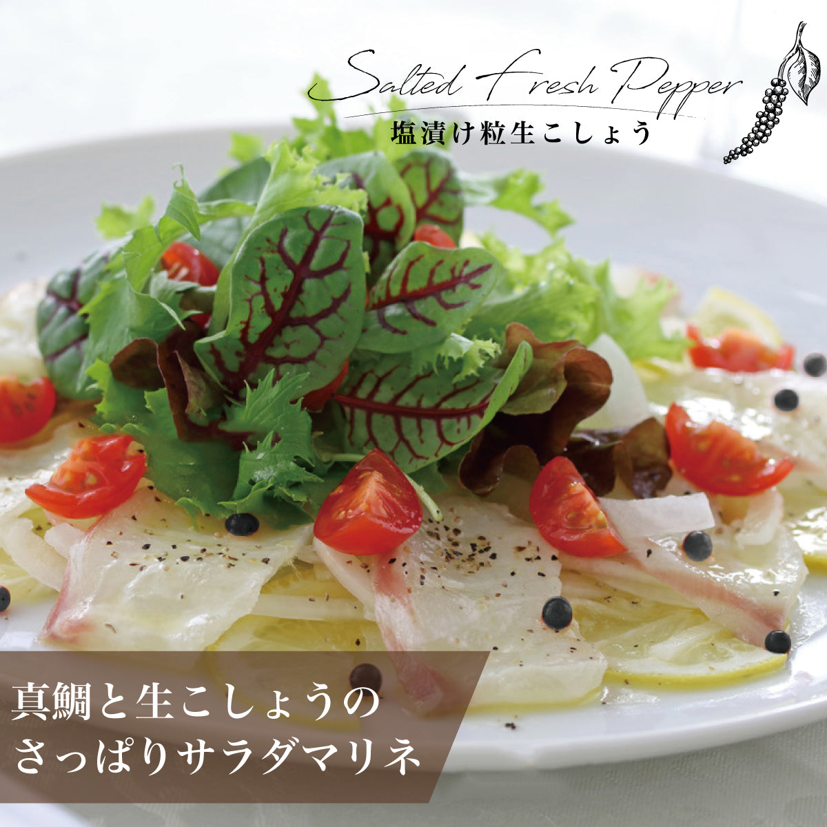 塩漬け粒生こしょう 最高級胡椒カンポットペッパー 50g